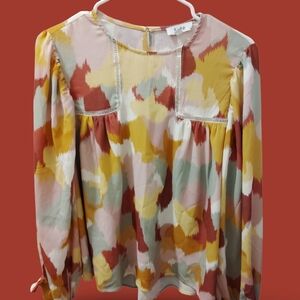 Fate Colorful Abstract Women's Blouse